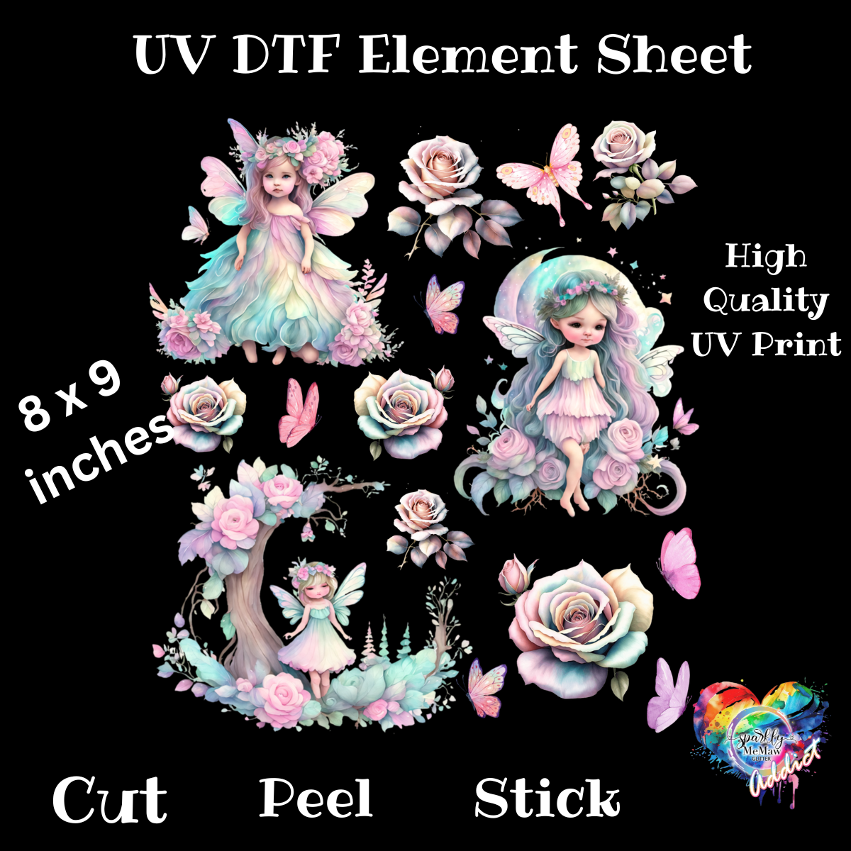 Fairy UV DTF element Sheet