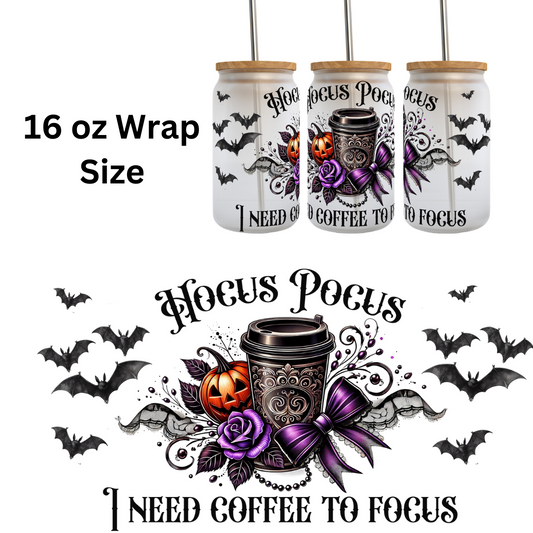 Halloween Coffee UV DTF Wrap (Decal set)