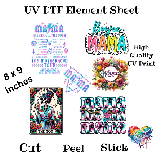 Mama UV DTF Element Sheet