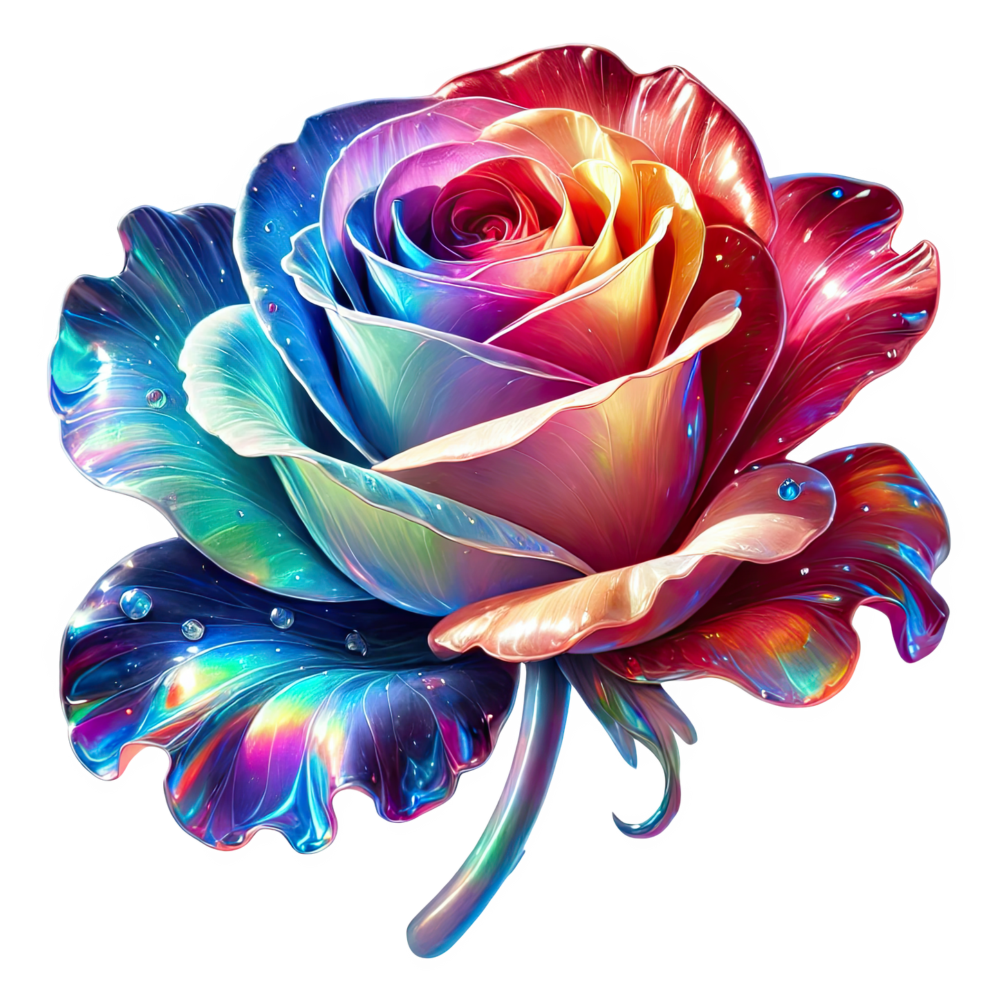 Fantasy Roses (24 Styles) 2  inch uv dtf Decals