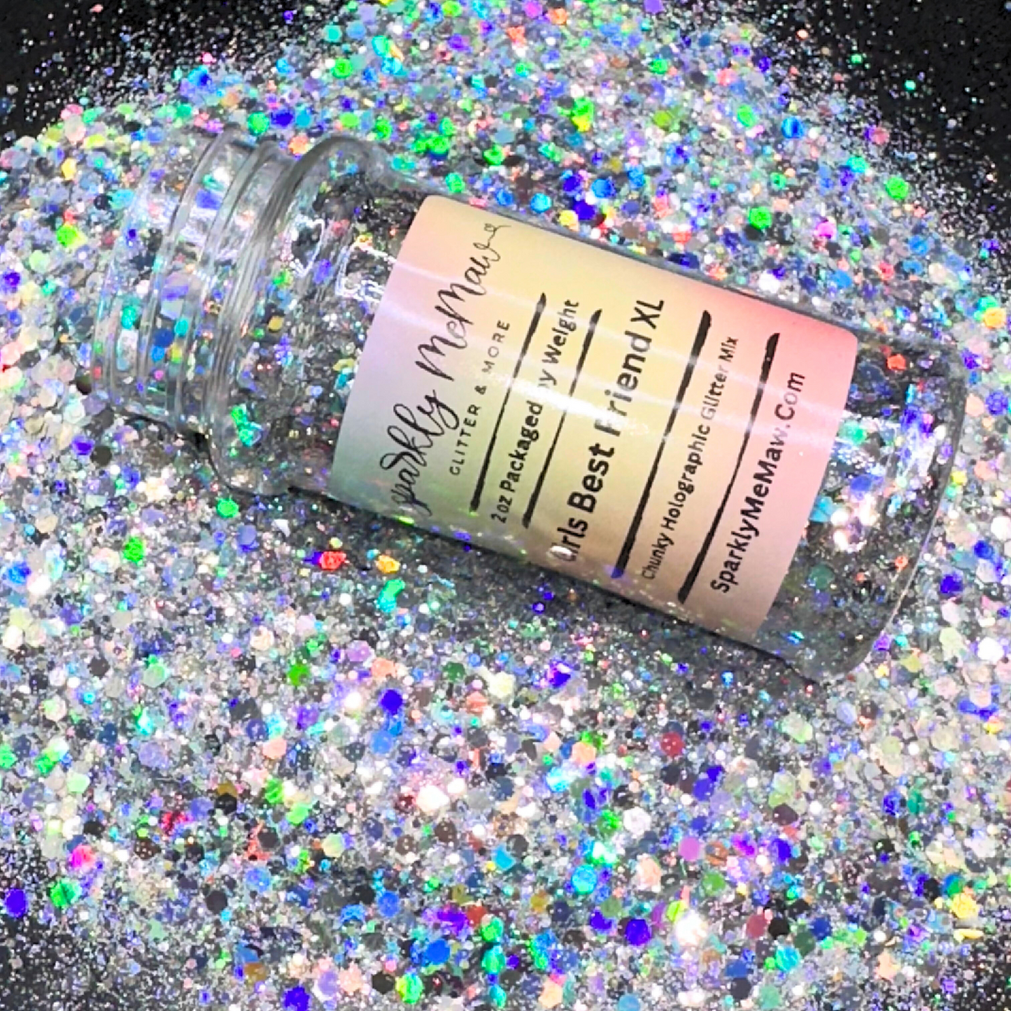 Girls Best Friend XL Chunky Holo Gliter Mix