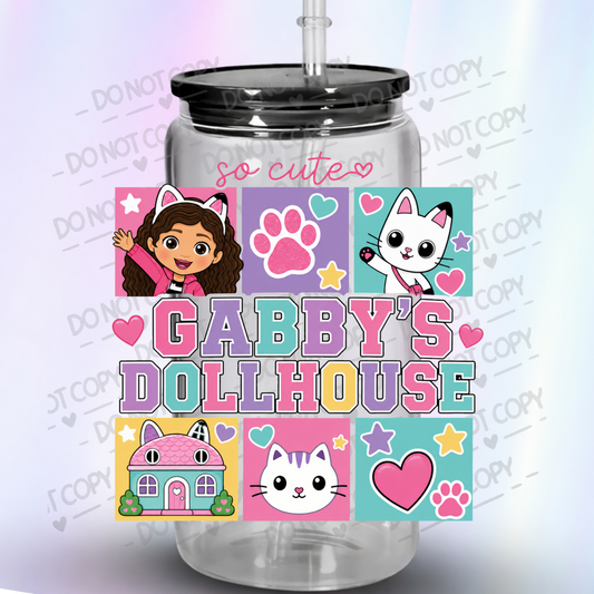 Gabby's Dollhouse So Cute UV DTF Decal