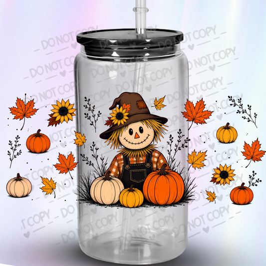 Scarecrow Fall Harvest UV DTF Wrap