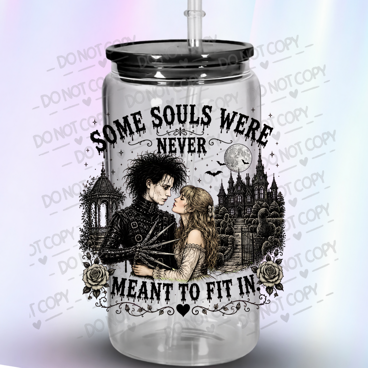 Edward Scissorhands Romance Gothic UV DTF Decal