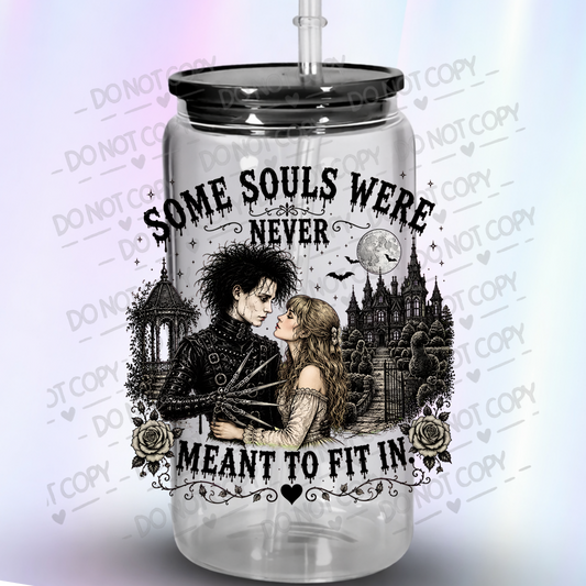 Edward Scissorhands Romance Gothic UV DTF Decal