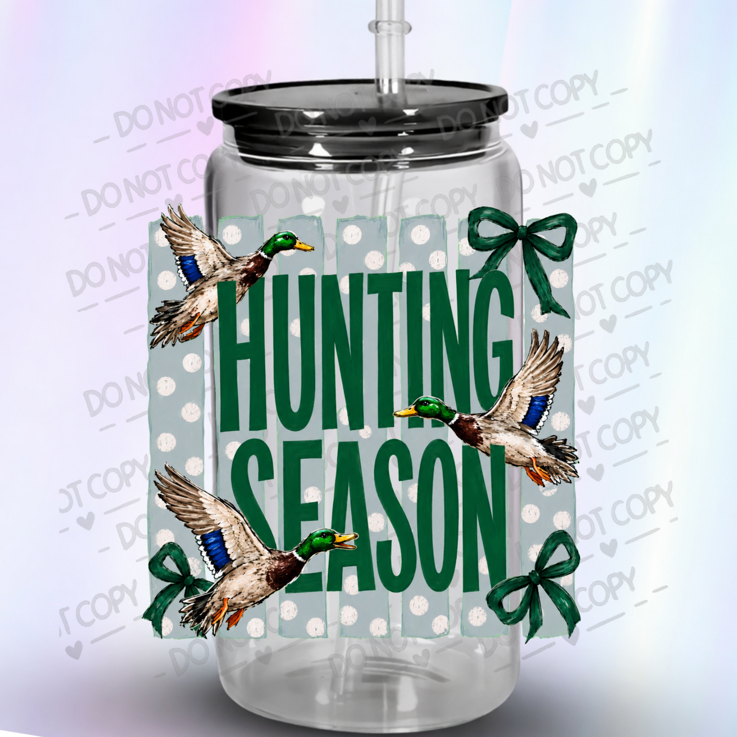 Hunting Season Mallard Ducks UV DTF Decal