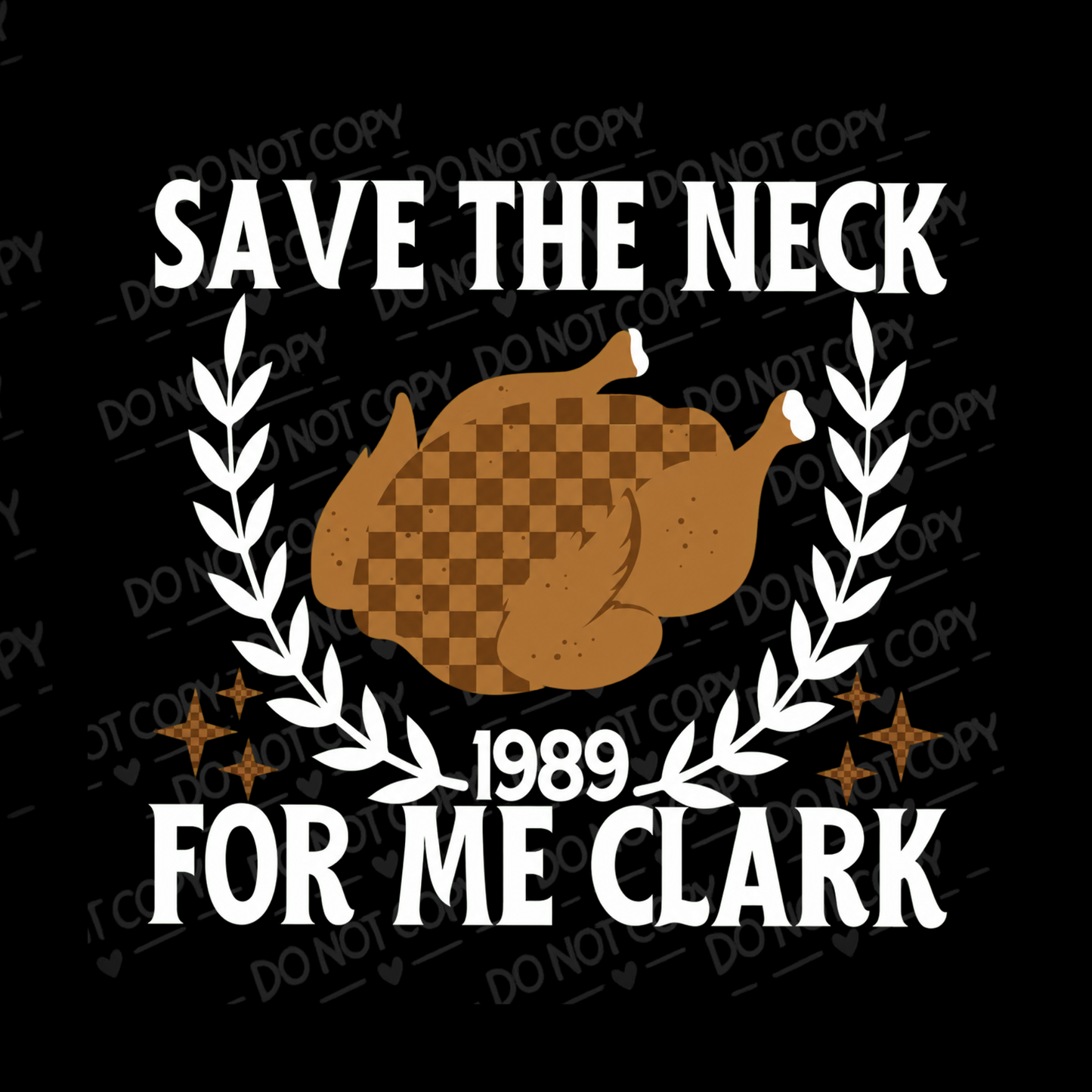 Golden Roasted Turkey Whole Bird is a UV DTF Decal