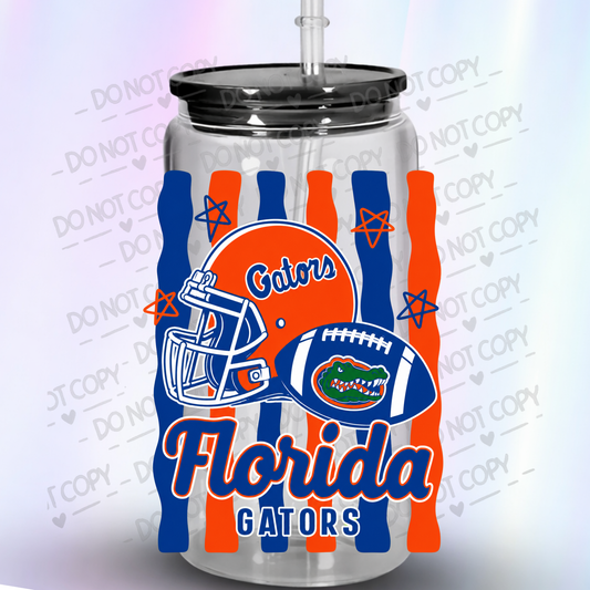 Florida Gators Football Helmet UV DTF Decal