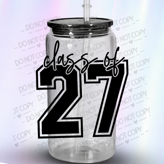 Class of 27 Graduation UV DTF Decal