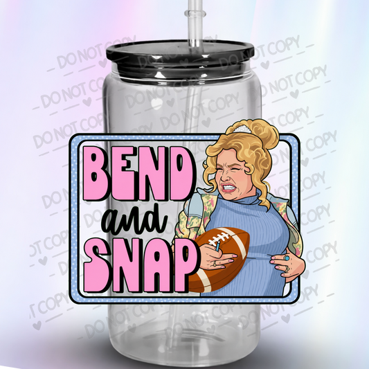 Legally Blonde Paulette Bend and Snap Football UV DTF Decal