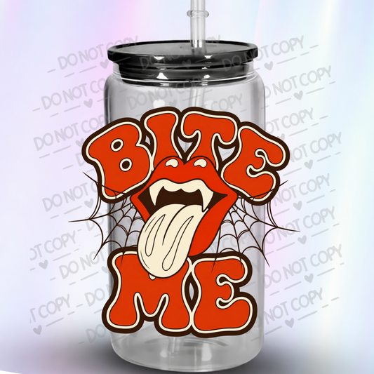 Bite Me Vampire Lips UV DTF Decal