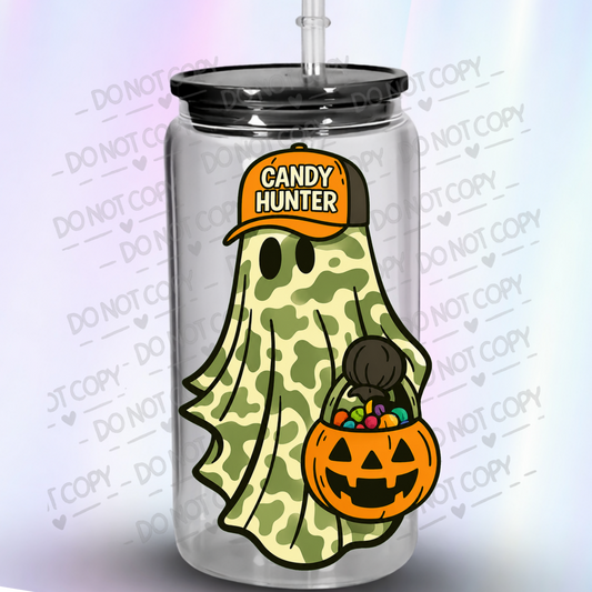 Camo Ghost Candy Hunter UV DTF Decal