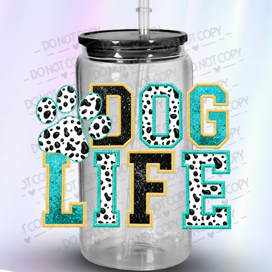 Dog Life Dalmatian Paw UV DTF Decal