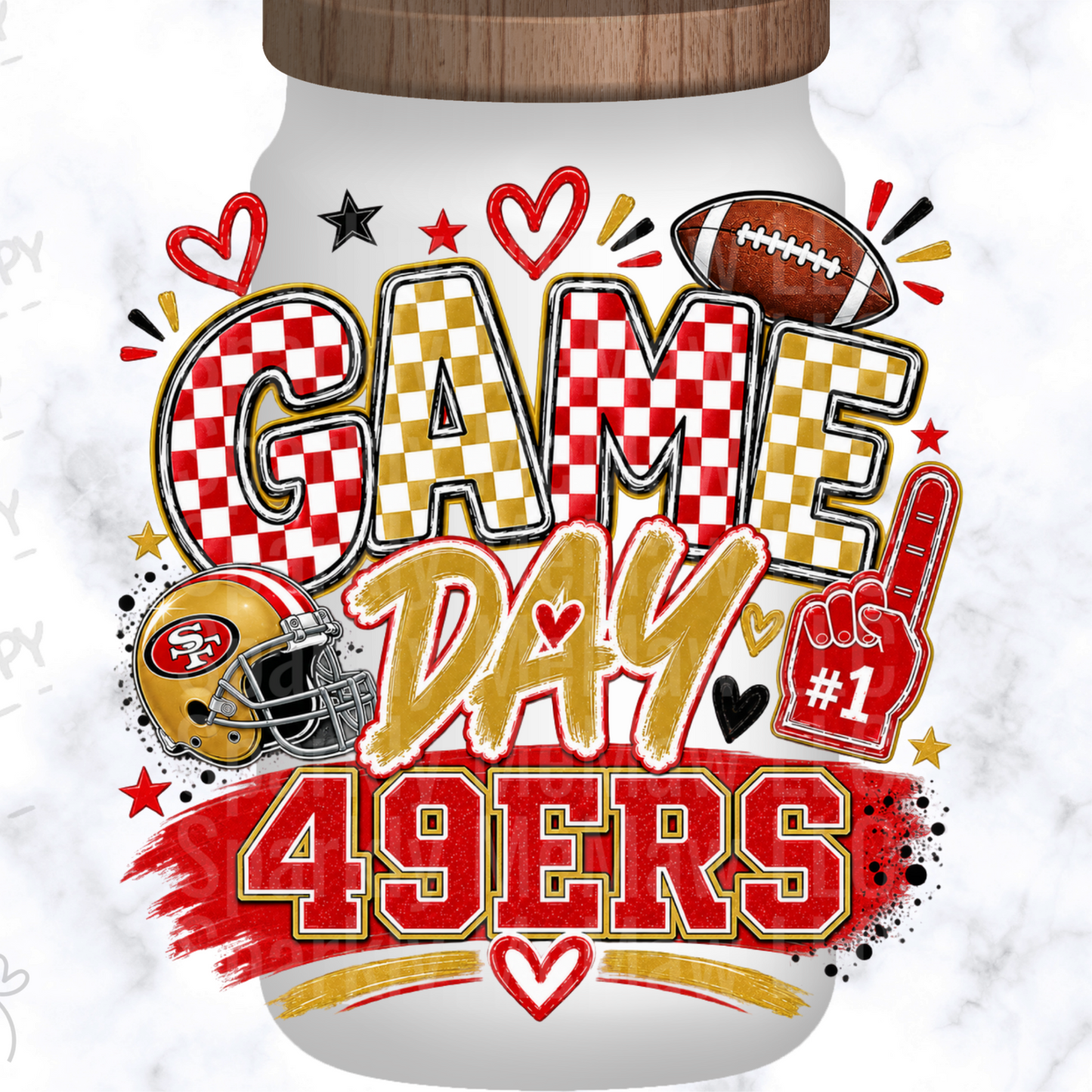 San Francisco 49ers Game Day UV DTF Decal