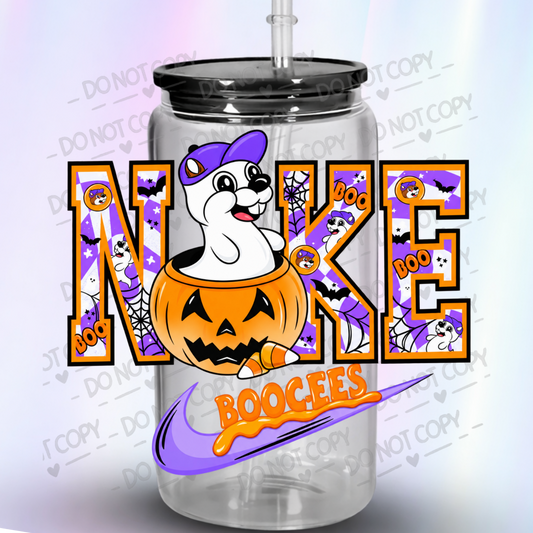 N  Boogees Halloween Ghost Pumpkin UV DTF Decal