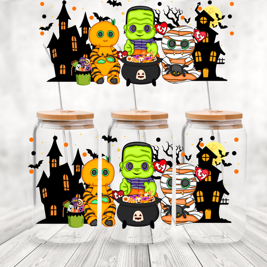 Ty Beanie Boo Halloween Trio is a UV DTF 16 oz Wrap