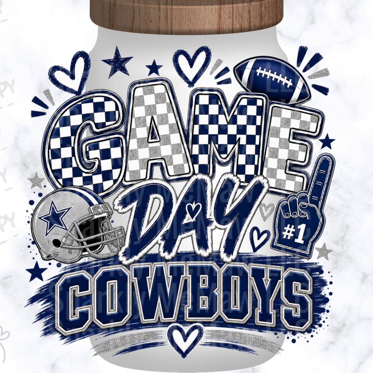 Game Day Cowboys Fan UV DTF Decal