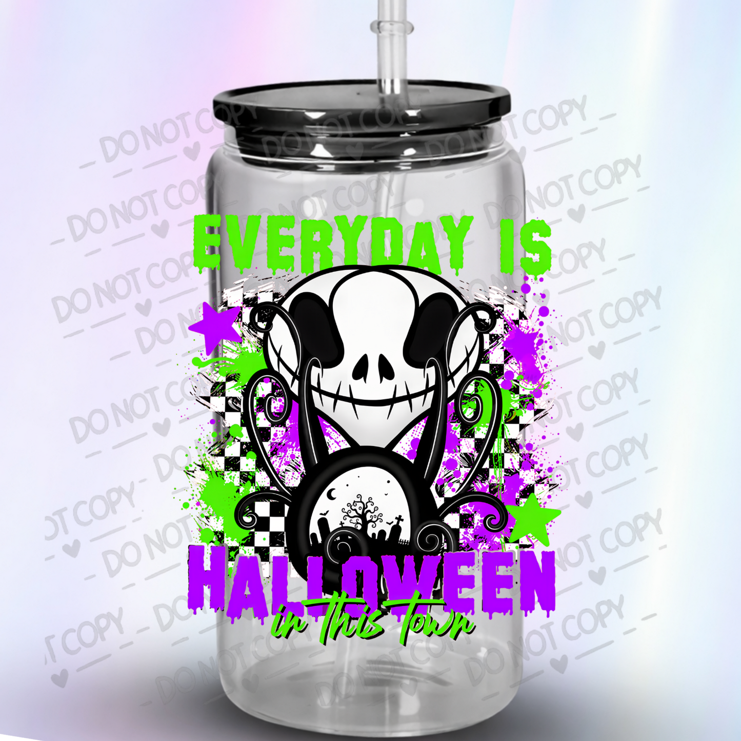 Everyday Is Halloween Town Jack UV DTF Decal