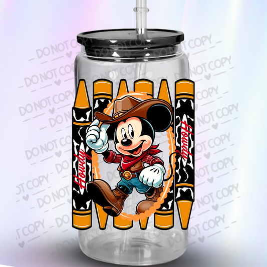 MM Cowboy Howdy UV DTF Decal