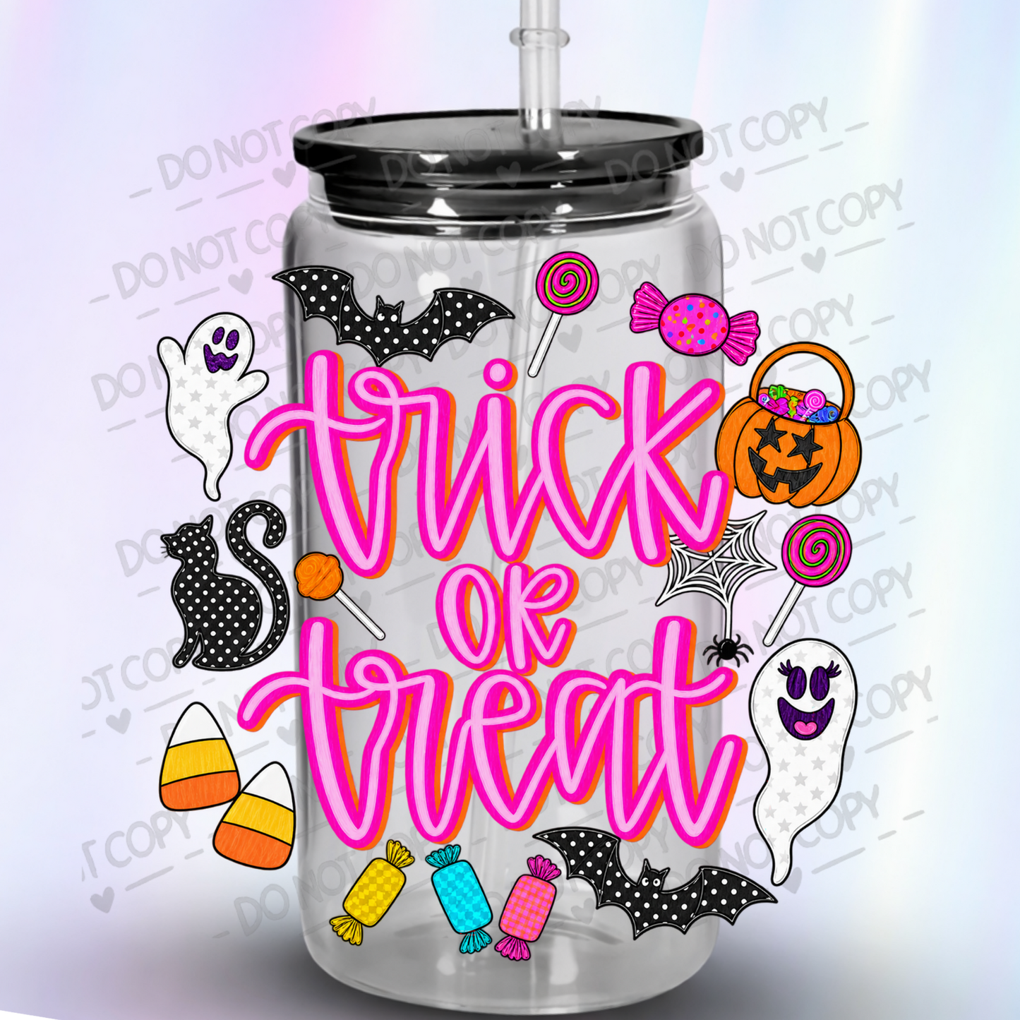 Trick or Treat Halloween UV DTF Decal