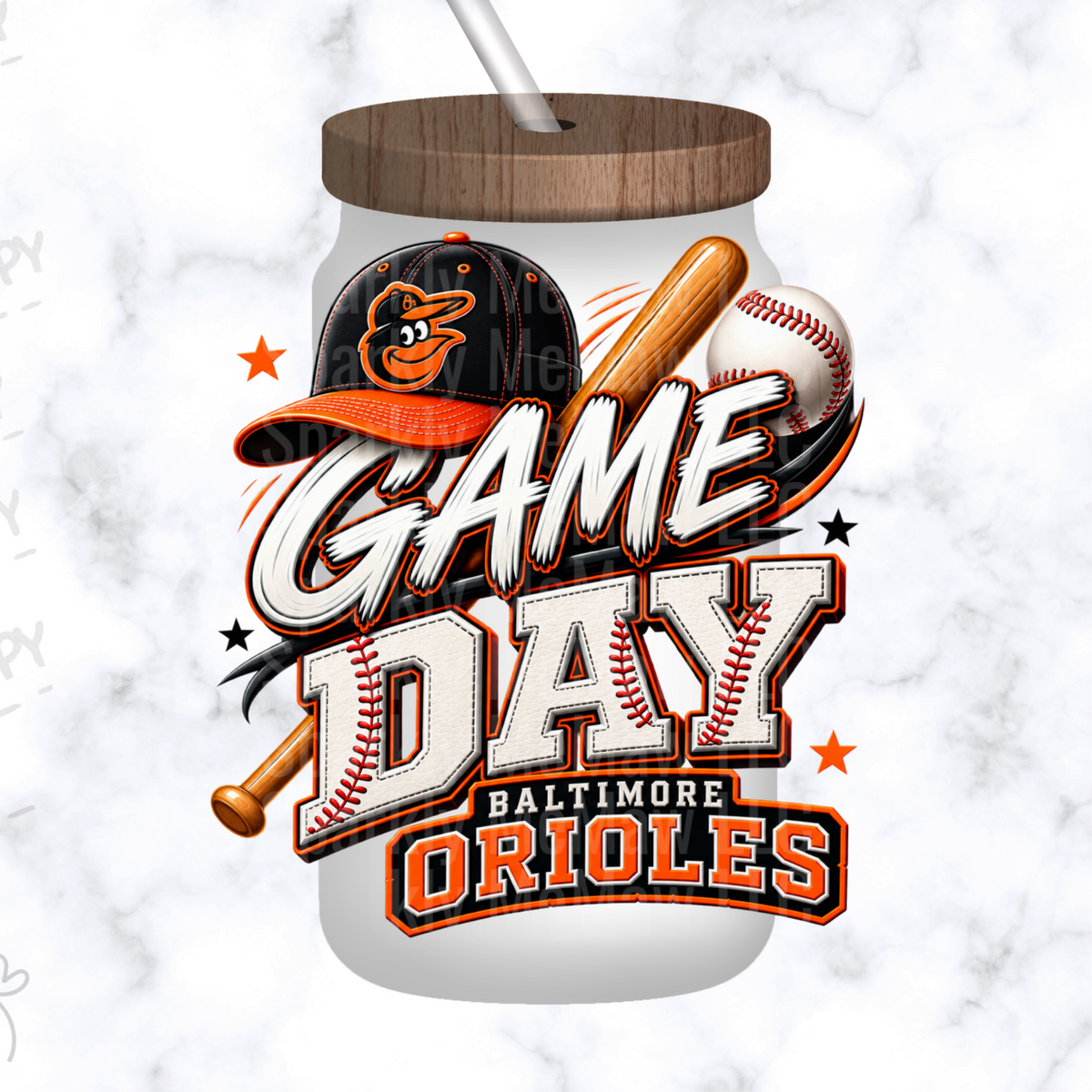 Baltimore Orioles Game Day UV DTF Decal