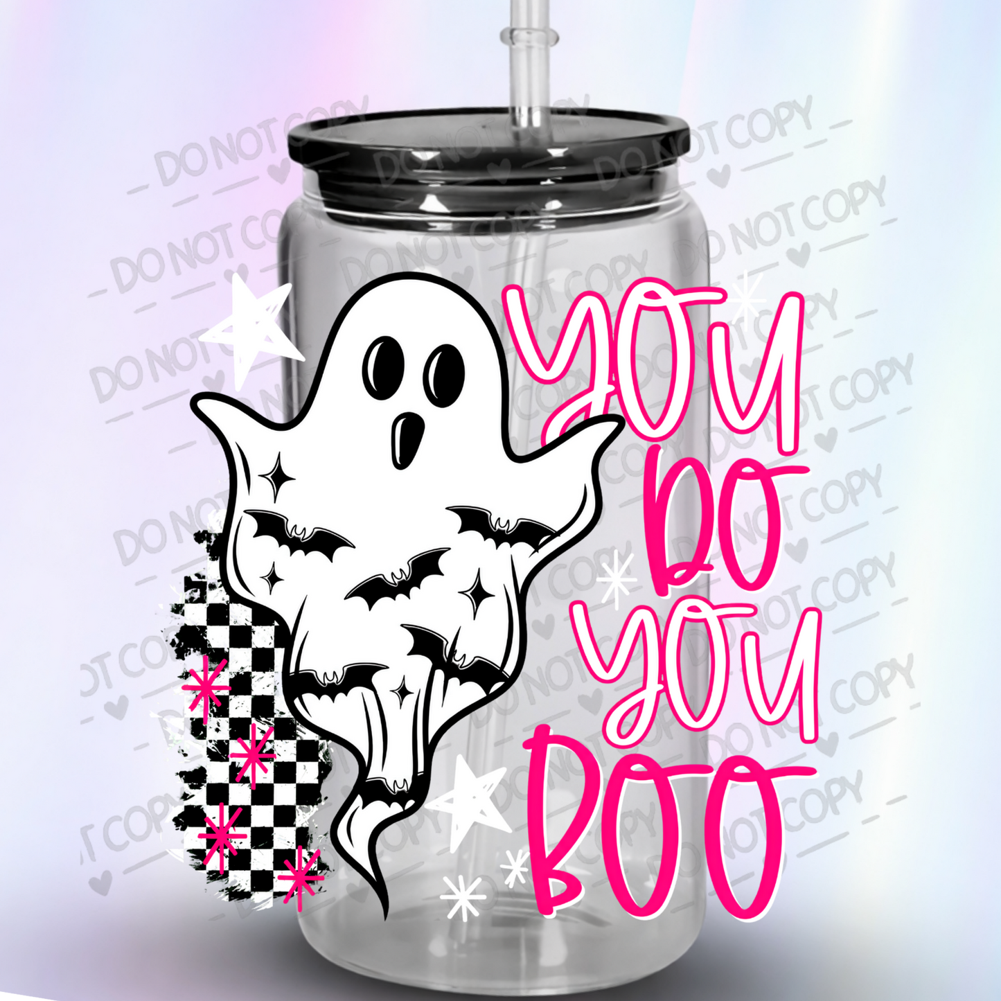 Spooky Ghost You Do You Boo UV DTF Decal