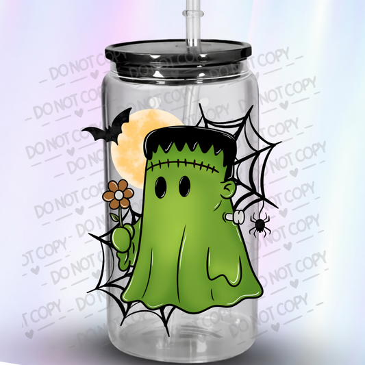 Frankenstein Ghost Halloween UV DTF Decal