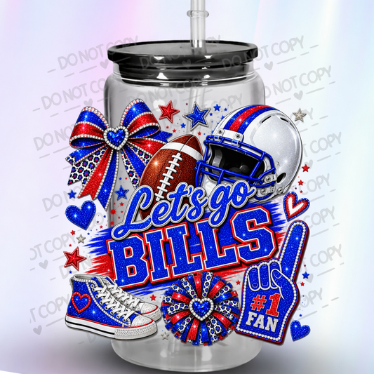 Let's Go Bills #1 Fan UV DTF Decal