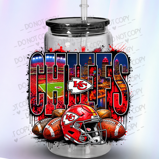 Kansas City Chiefs Helmet UV DTF Decal
