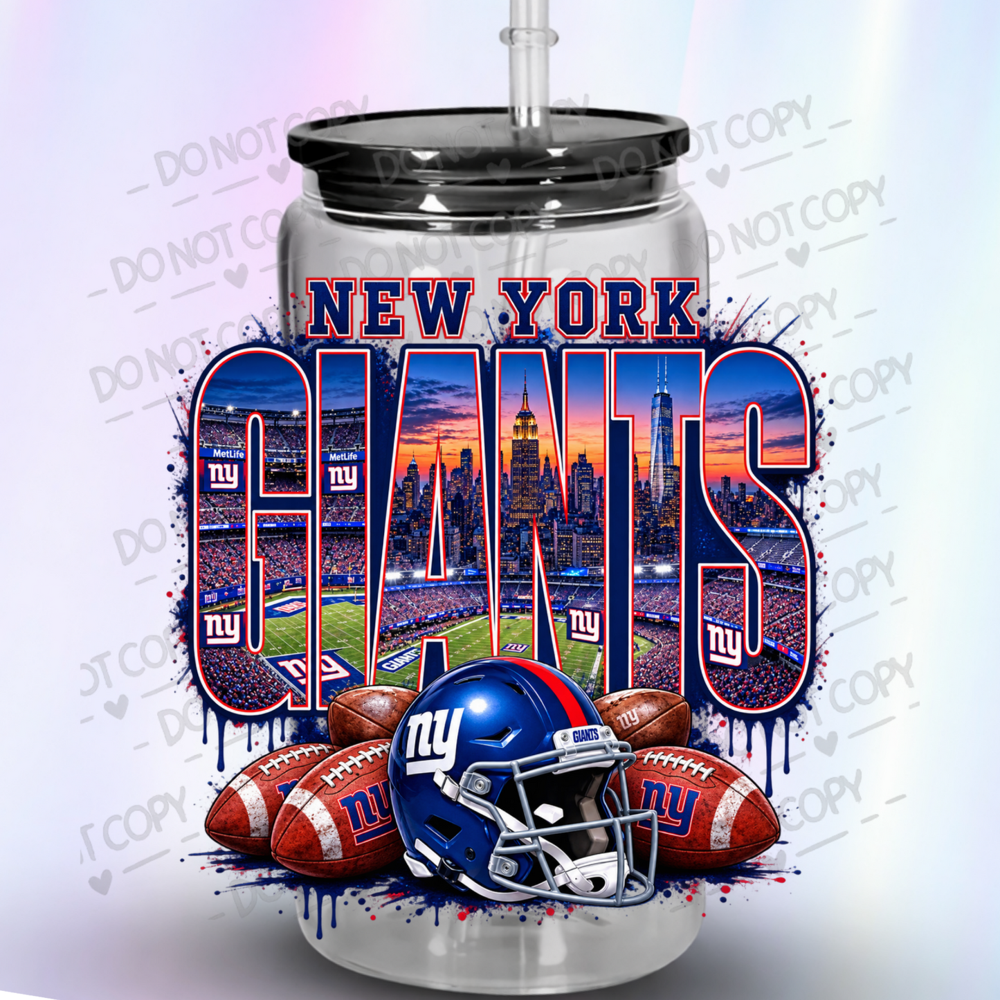 New York Giants NFL UV DTF Decal