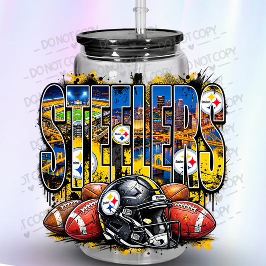 Pittsburgh Steelers Helmet City UV DTF Decal