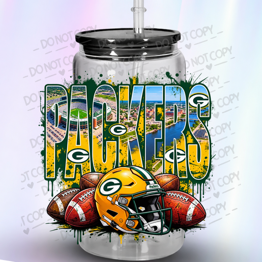 Green Bay Packers Helmet UV DTF Decal