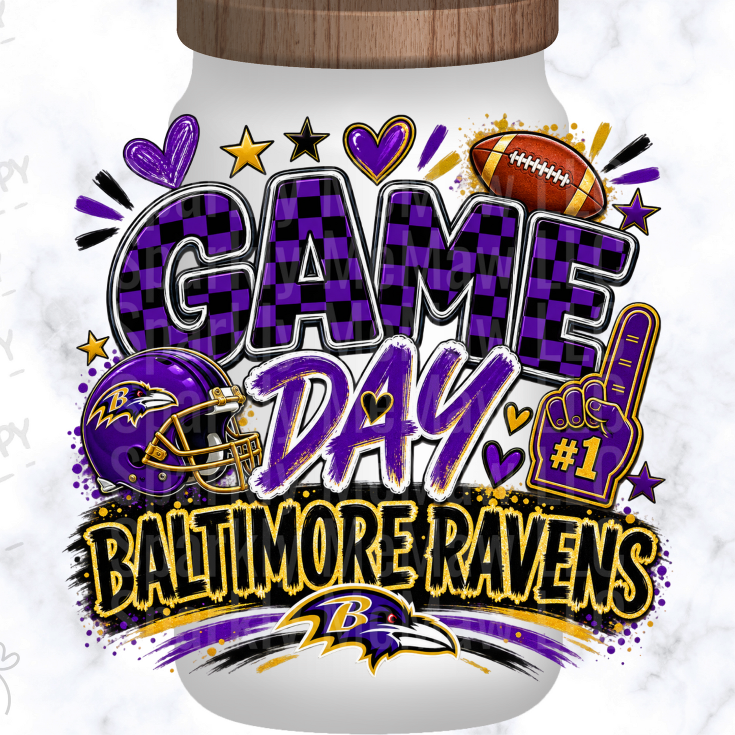 Baltimore Ravens Game Day UV DTF Decal