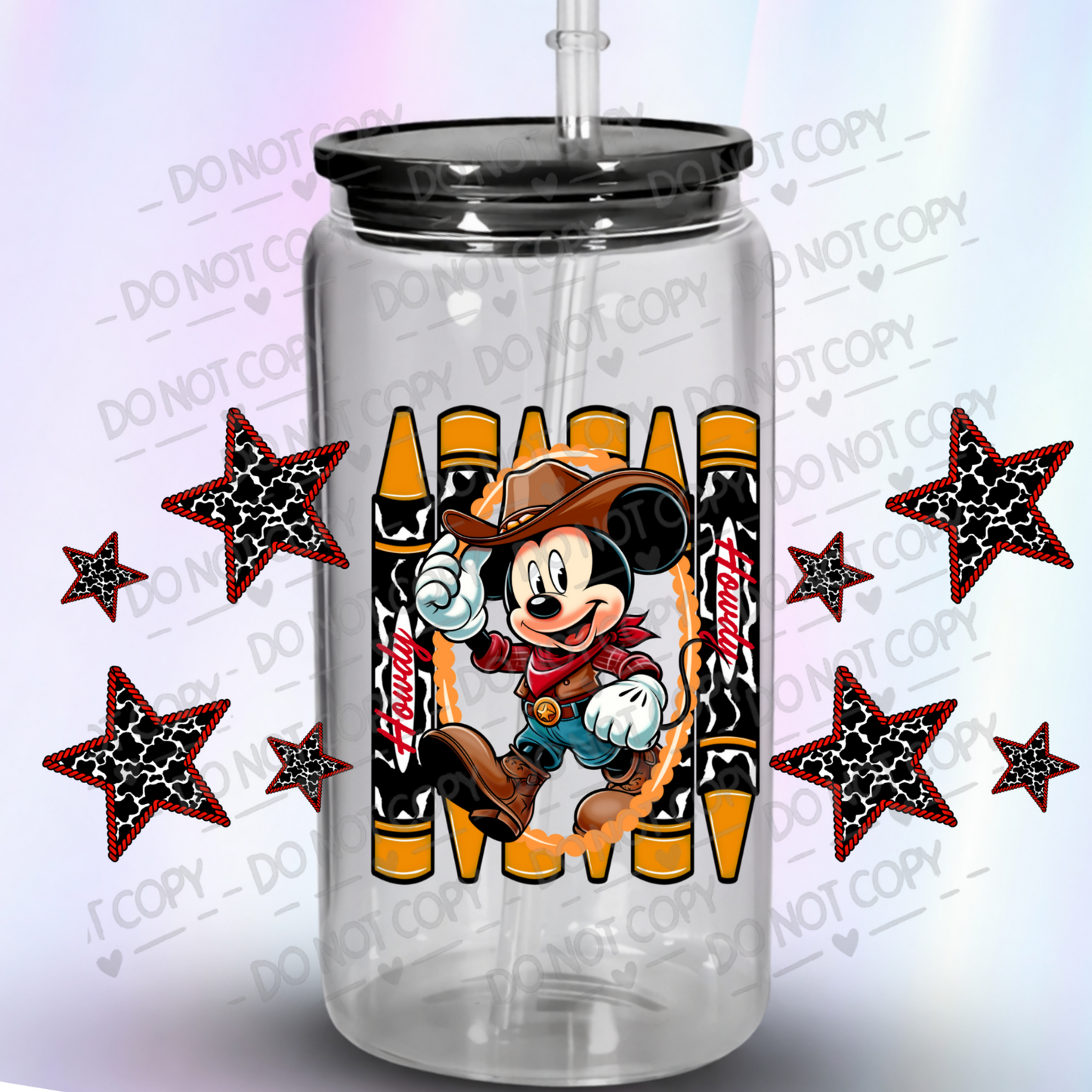MM Cowboy Howdy UV DTF Wrap