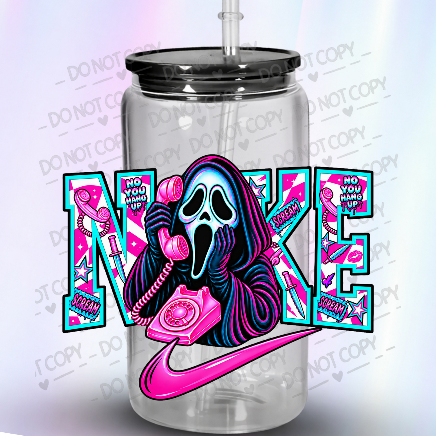 Ghostface No You Hang Up UV DTF Decal