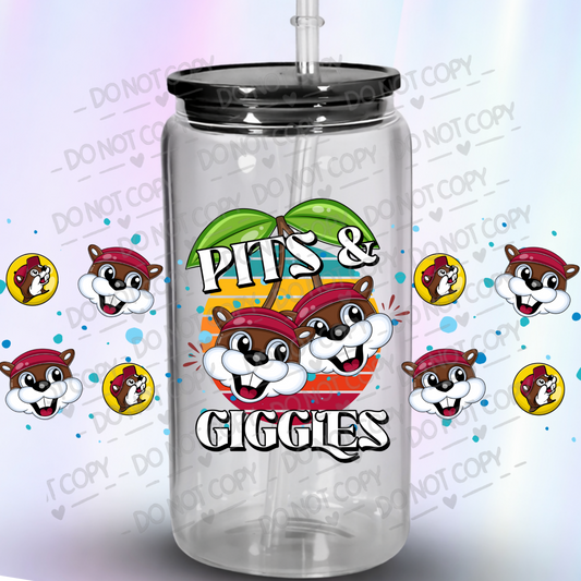 Pits & Giggles Buc-ee's Beaver UV DTF Wrap