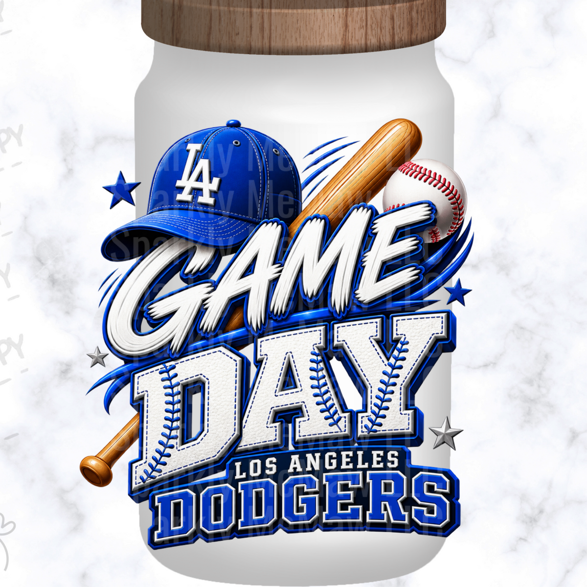 Los Angeles Dodgers Game Day UV DTF Decal