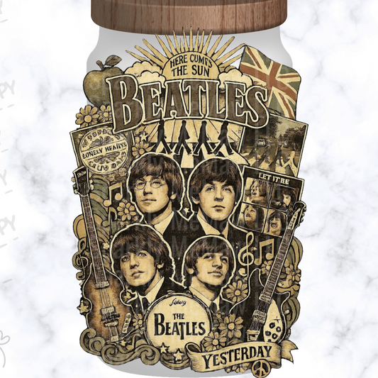 The Beatles Vintage Collage UV DTF Decal
