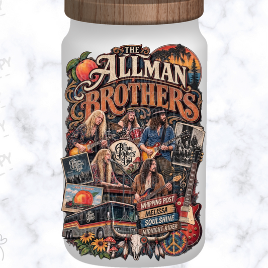The Allman Brothers Band Tribute is a UV DTF Decal