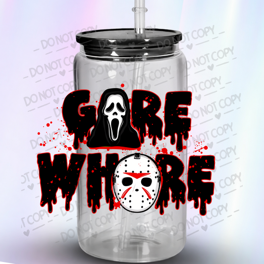Gore Whore Horror Icons UV DTF Decal