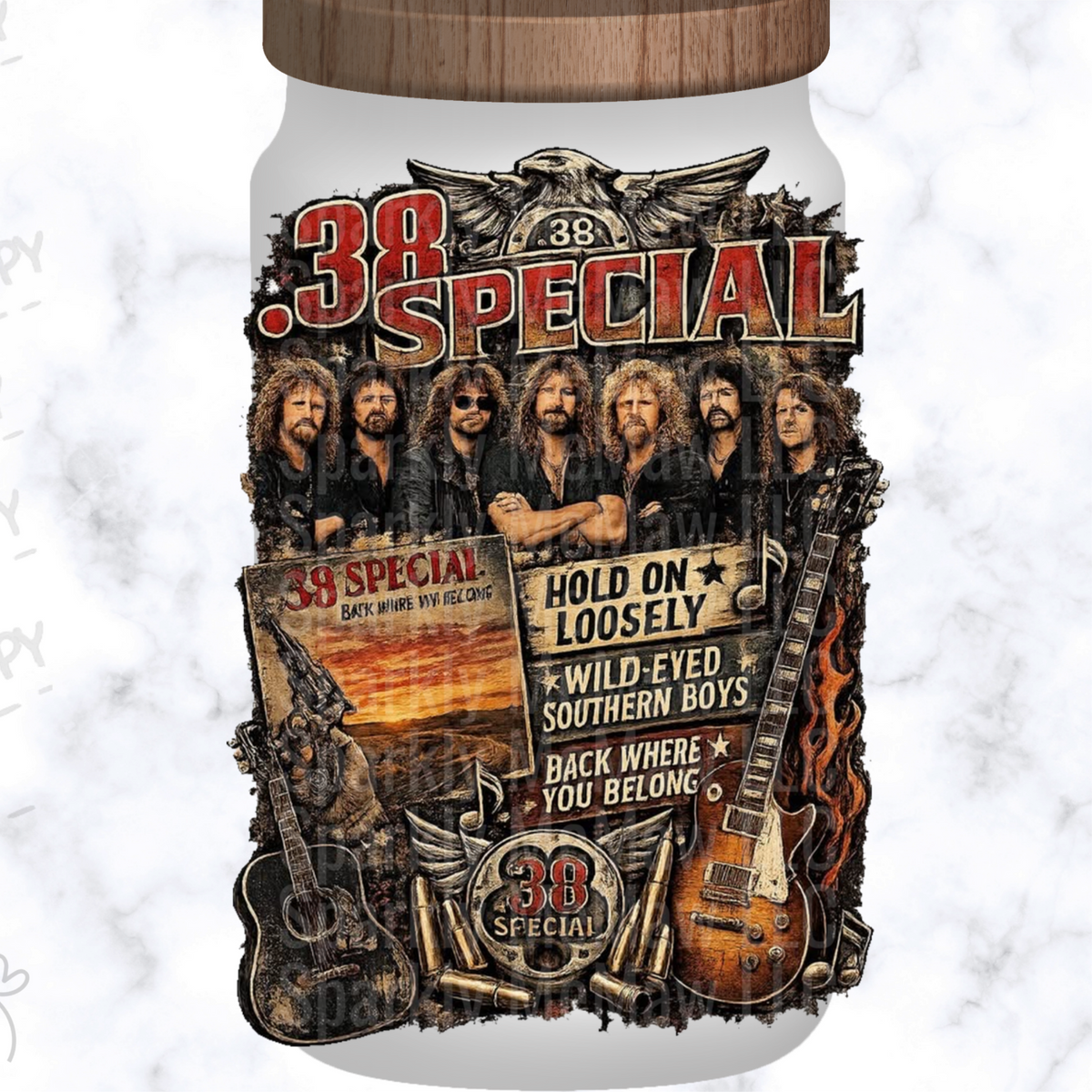 .38 Special Band Collage UV DTF Decal