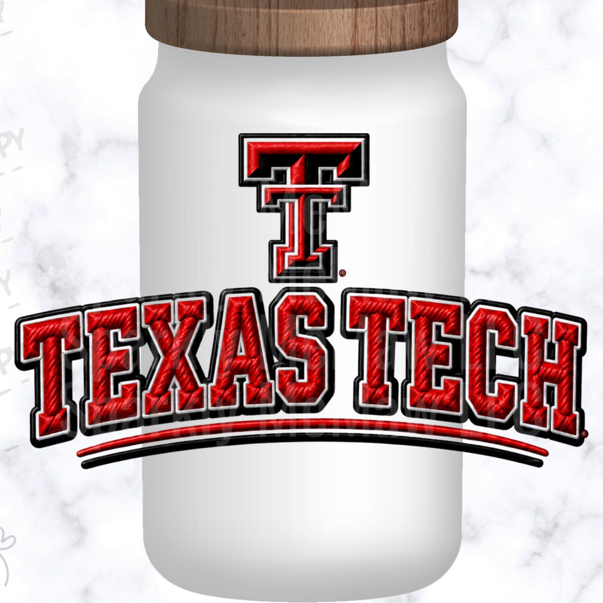 Texas Tech Red Raiders Logo UV DTF Decal