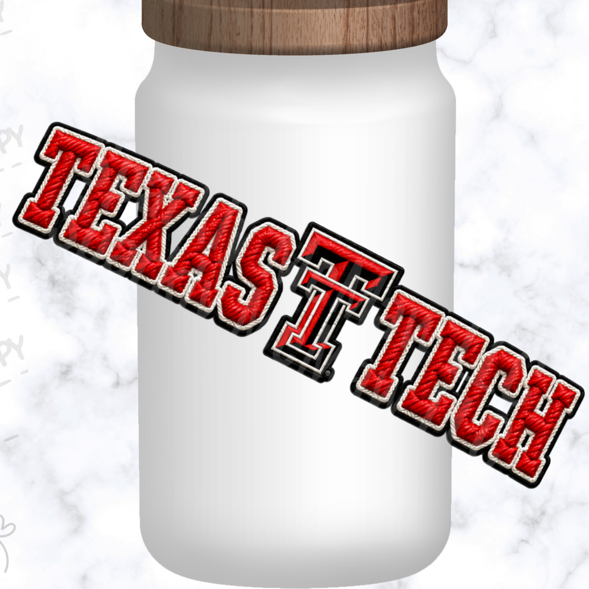 Texas Tech Red Raiders Logo UV DTF Decal