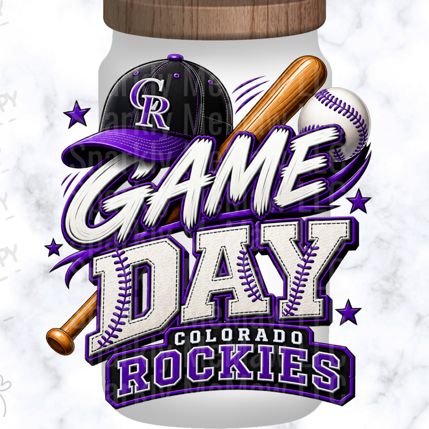 Colorado Rockies Game Day UV DTF Decal