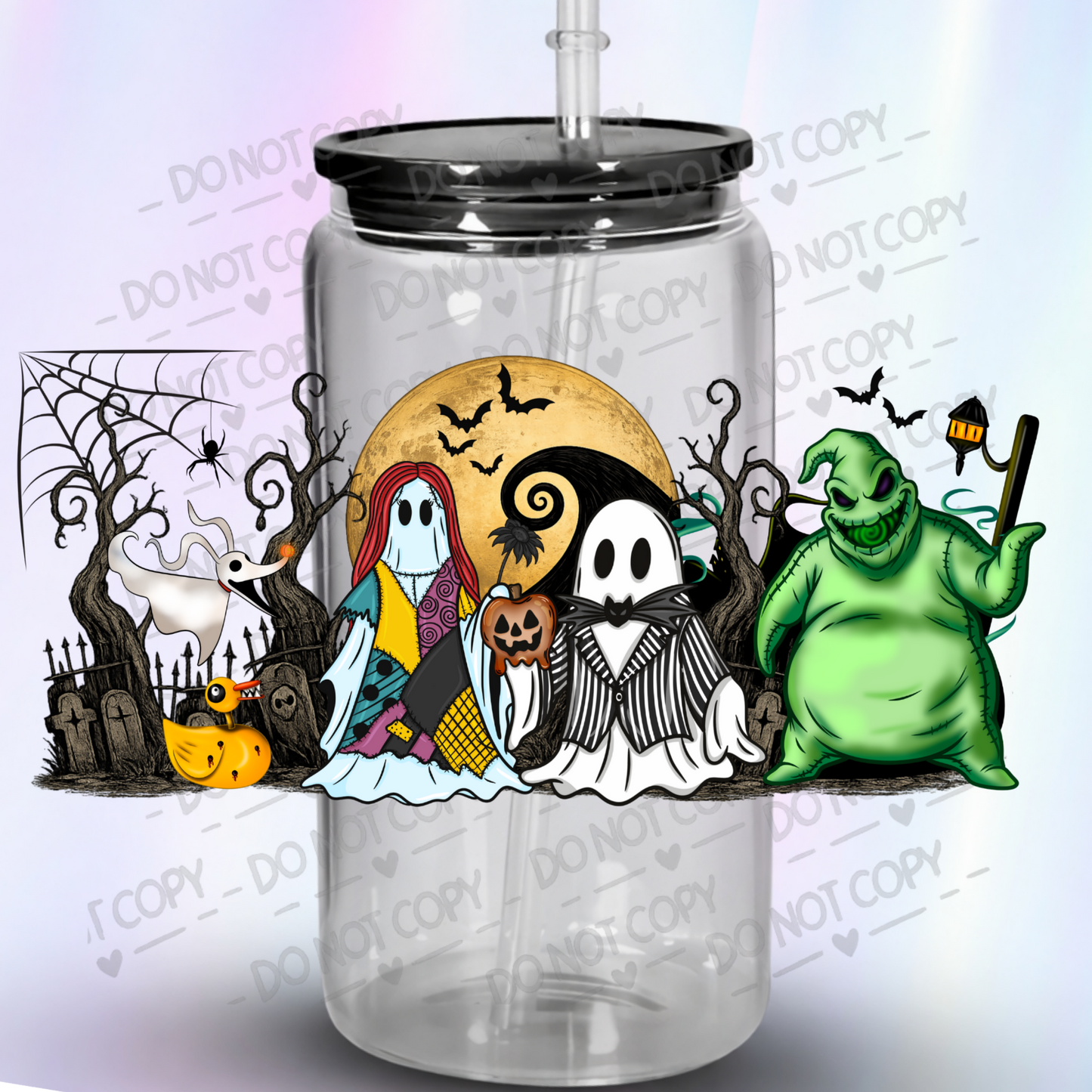 Nightmare Before Christmas Characters UV DTF Wrap