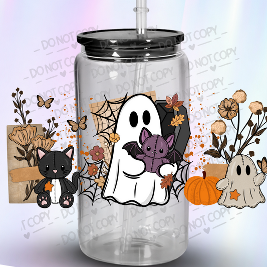 Cute Halloween Ghost Friends UV DTF Wrap