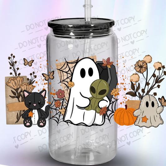 Boho Halloween Ghost Cuties UV DTF Wrap
