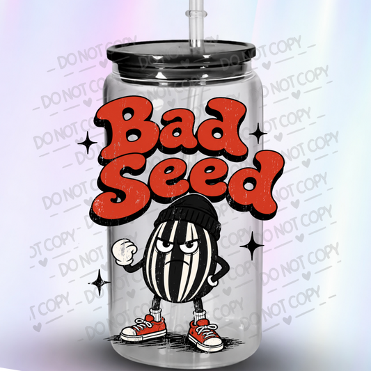 Bad Seed Grumpy Character UV DTF Decal