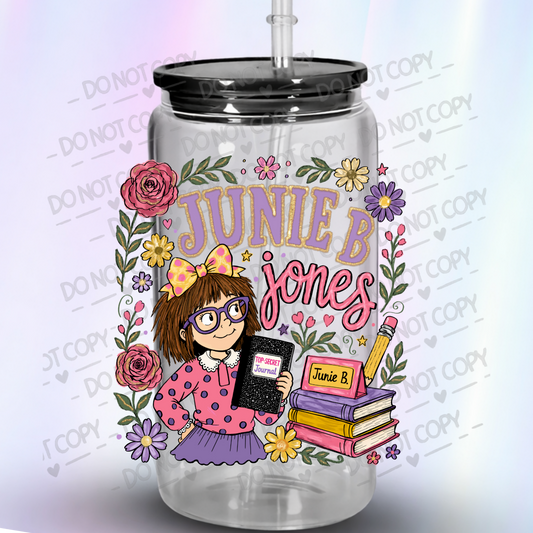 Junie B. Jones Floral Design is a UV DTF Decal