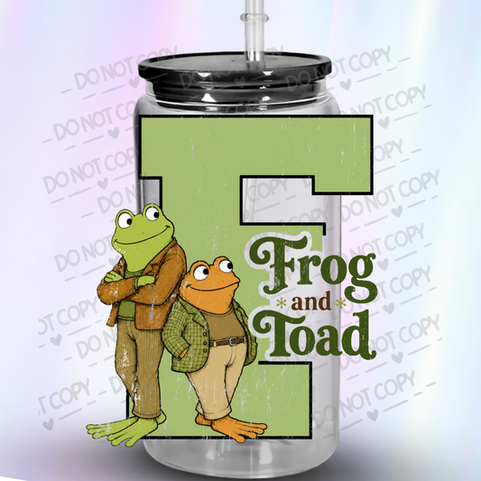 Frog and Toad Duo UV DTF Decal